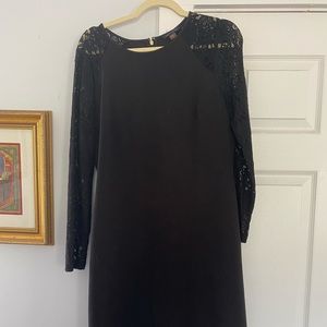 Lace sleeve sheath dress